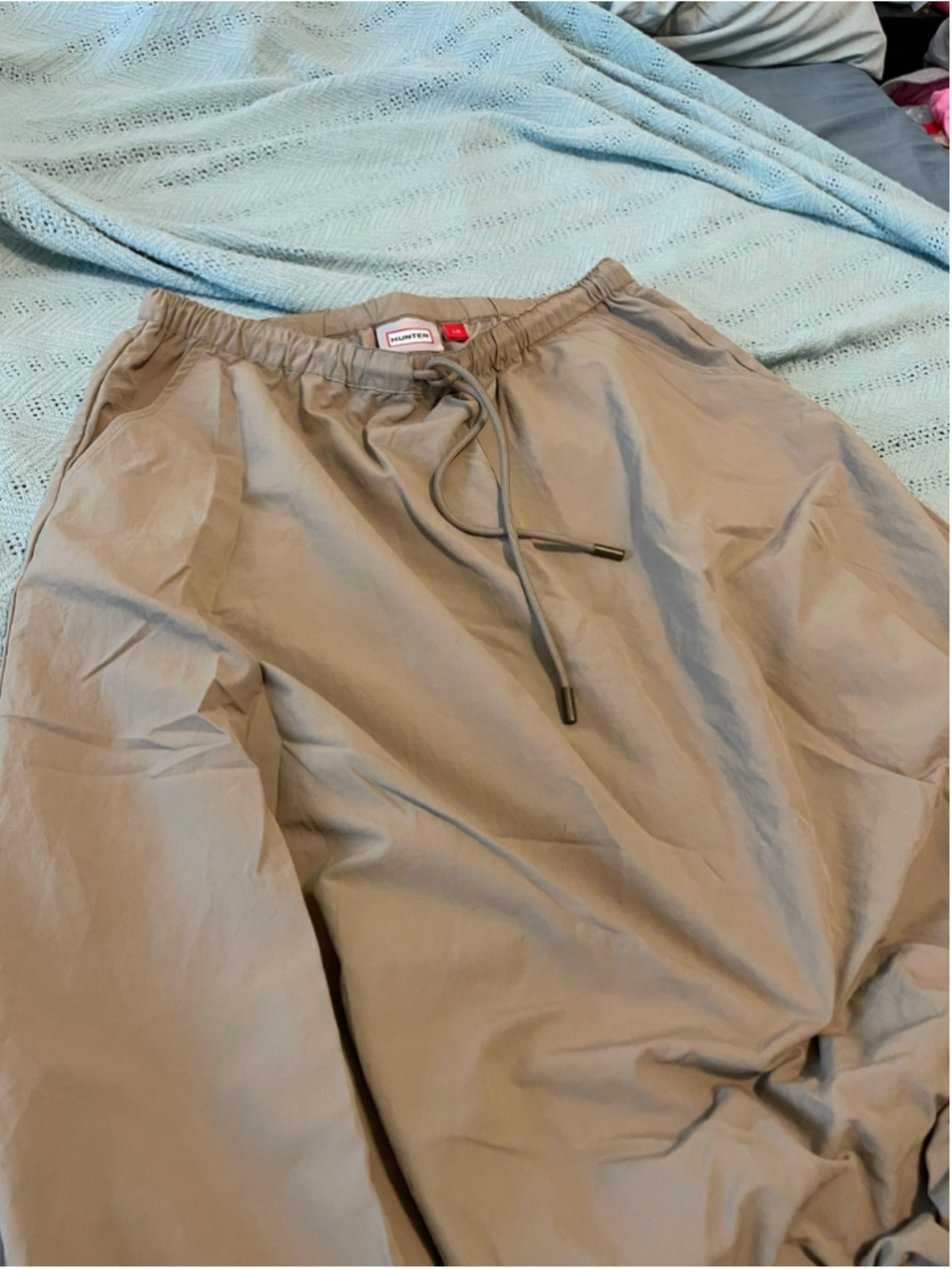 Women's Hunter Beige Bubble Skirt Size L minimalist streetwear - Picture 3 of 8